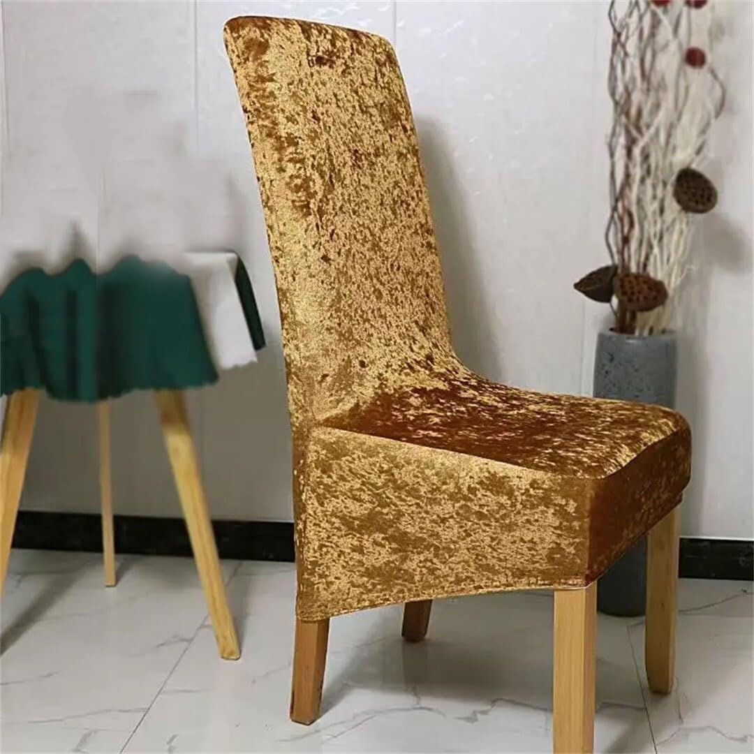 PBTMCD Stretch Spandex Dining Chair Covers Set, Universal Slipcovers For Kitchen Hotel Banquet, Washable Seat Protector(#8,2pcs)