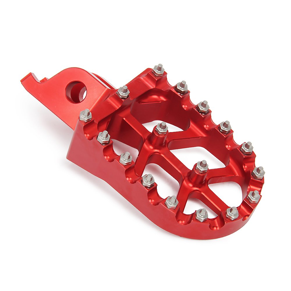 Poggiapiedi CNC per moto da fuoristrada CR125 CR250 02-07 CRF150R 07-21 CRF250R 04-21 CRF250RX 19-21 CRF450R 02-21 CRF450RX 17-19 CRF450X 0X 05-21111111111119 CRF25 0L CRF250M 12-18 Rosso