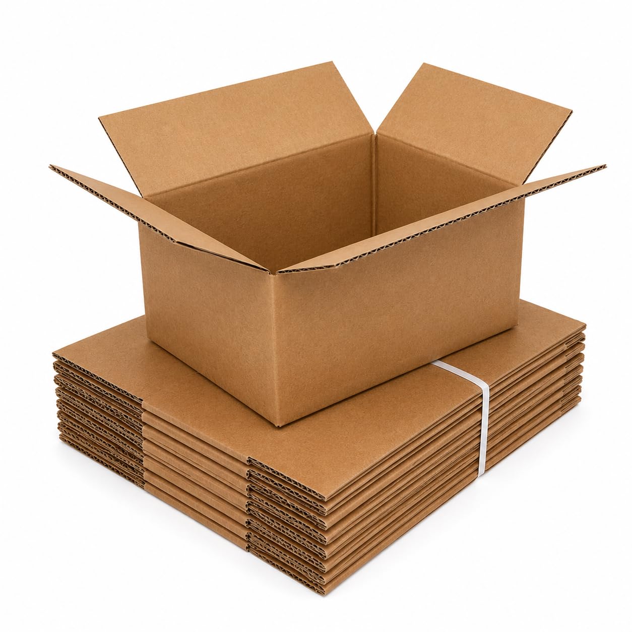 10 Pack Cardboard Shipping Boxes Heavy Duty Corrugated Mailing Boxes for Packaging, Parcel Posting, Moving House, Ecommerce, Gift Packing & Business Shipping, Brown Kraft Cartons (10"×8"×6")