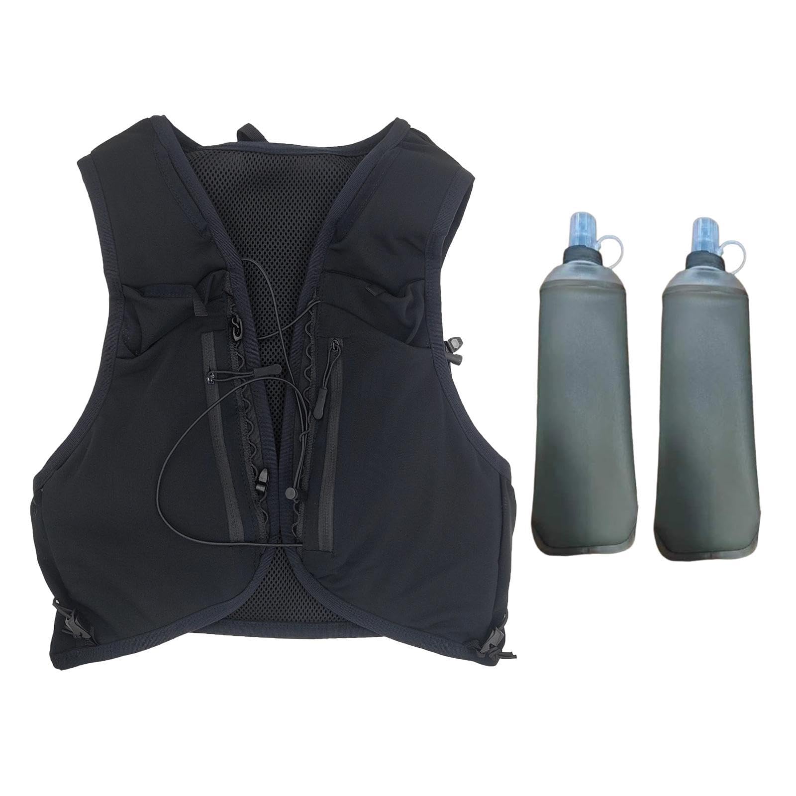 1 Pièce Gilet Hydratation Gilet Course Sac Hydratation Sac à Dos Gilet Hydratation Polyester Respirant Réglable Adapté Aux Hommes Femmes pour Trail Ma