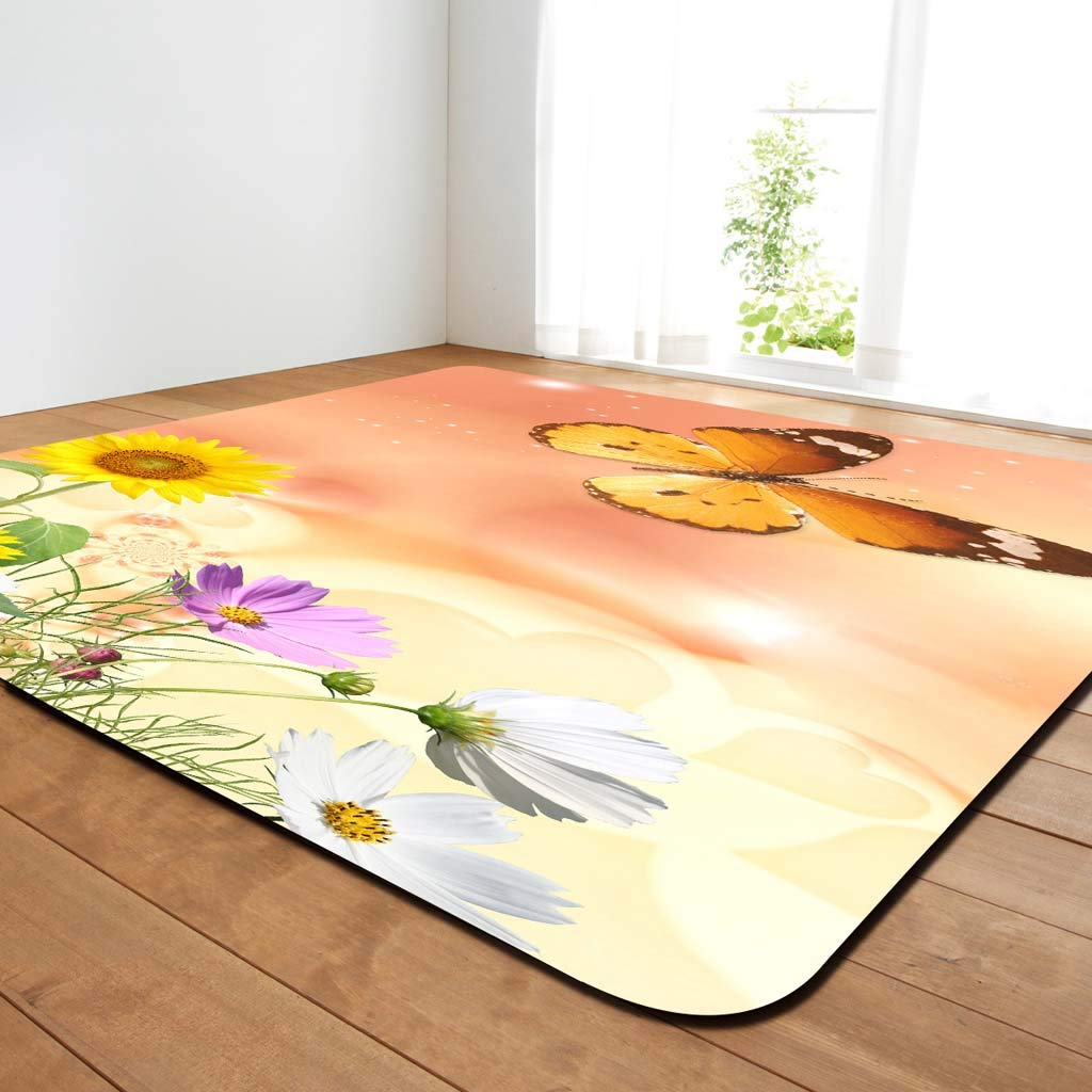 Tapis de sol grand format tapis rectangulaire 147x203 cm pour décoration salle de réception