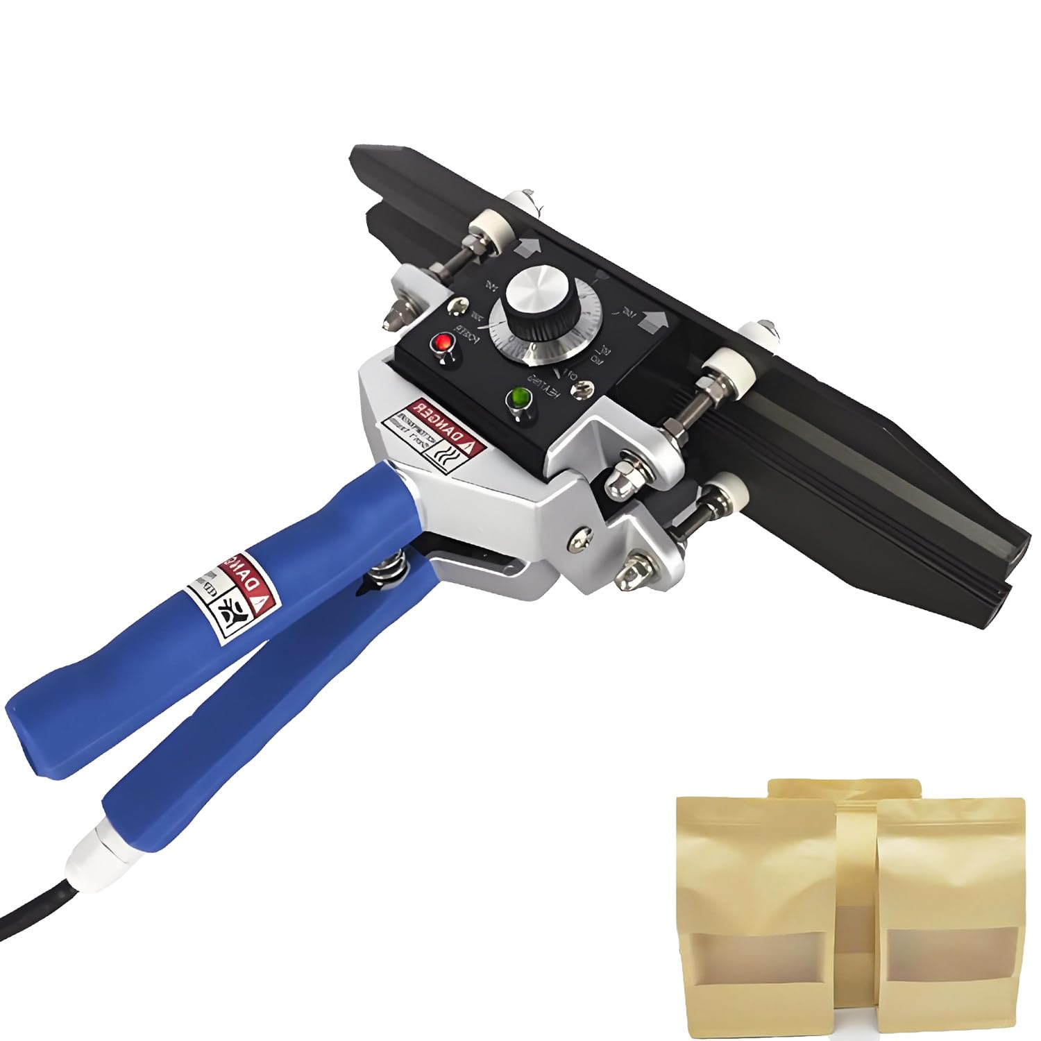 Selladora portátil de Mano con Prensa térmica, Control de Temperatura de 0 a 300 °C, para Bolsas de refrigerio, Bolsas de Papel Kraft, Almacenamiento de Alimentos 400mm