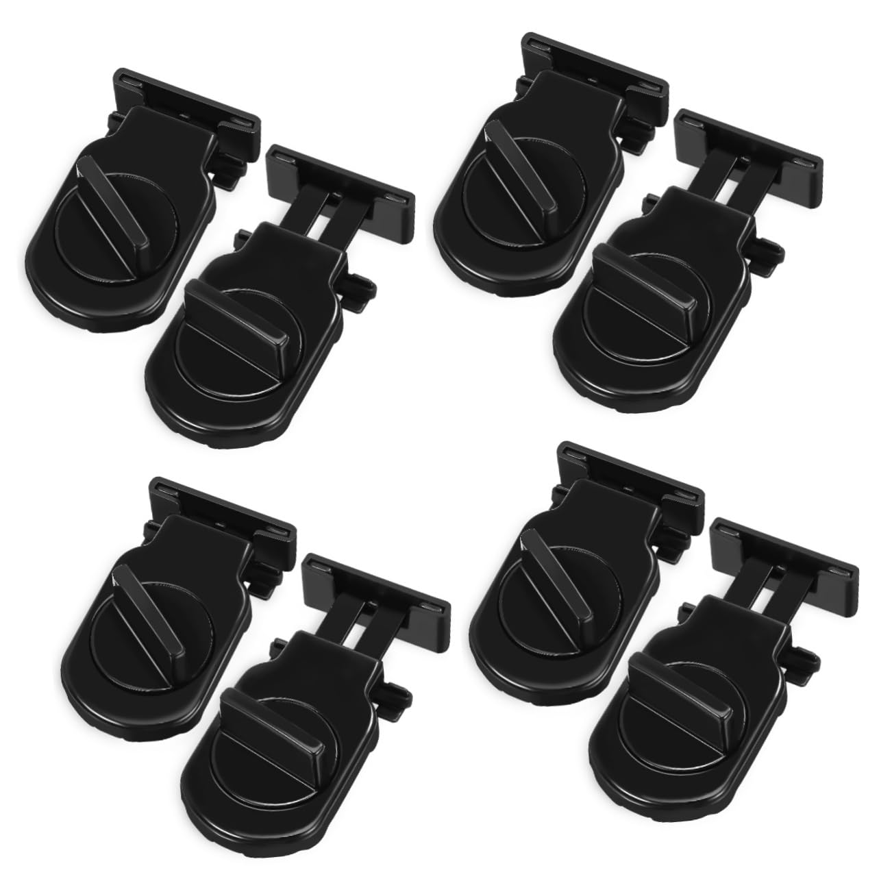 NUOBESTY 4 Ensembles Serrures De Fenêtre Ajustables Pour Fenêtres Coulissantes Verrous De Universels Avec Protection 2 Pièces * 4