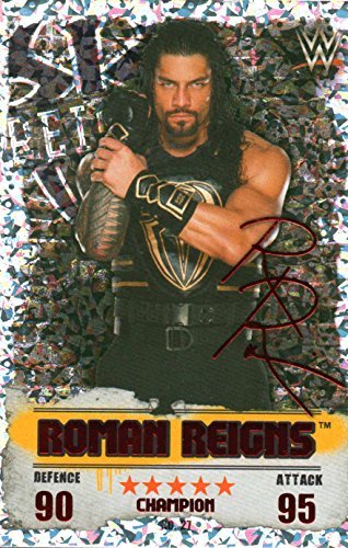 WWE SLAM ATTAX NXT TAKEOVER #27 ROMAN REIGNS - RED CHAMPION CARD