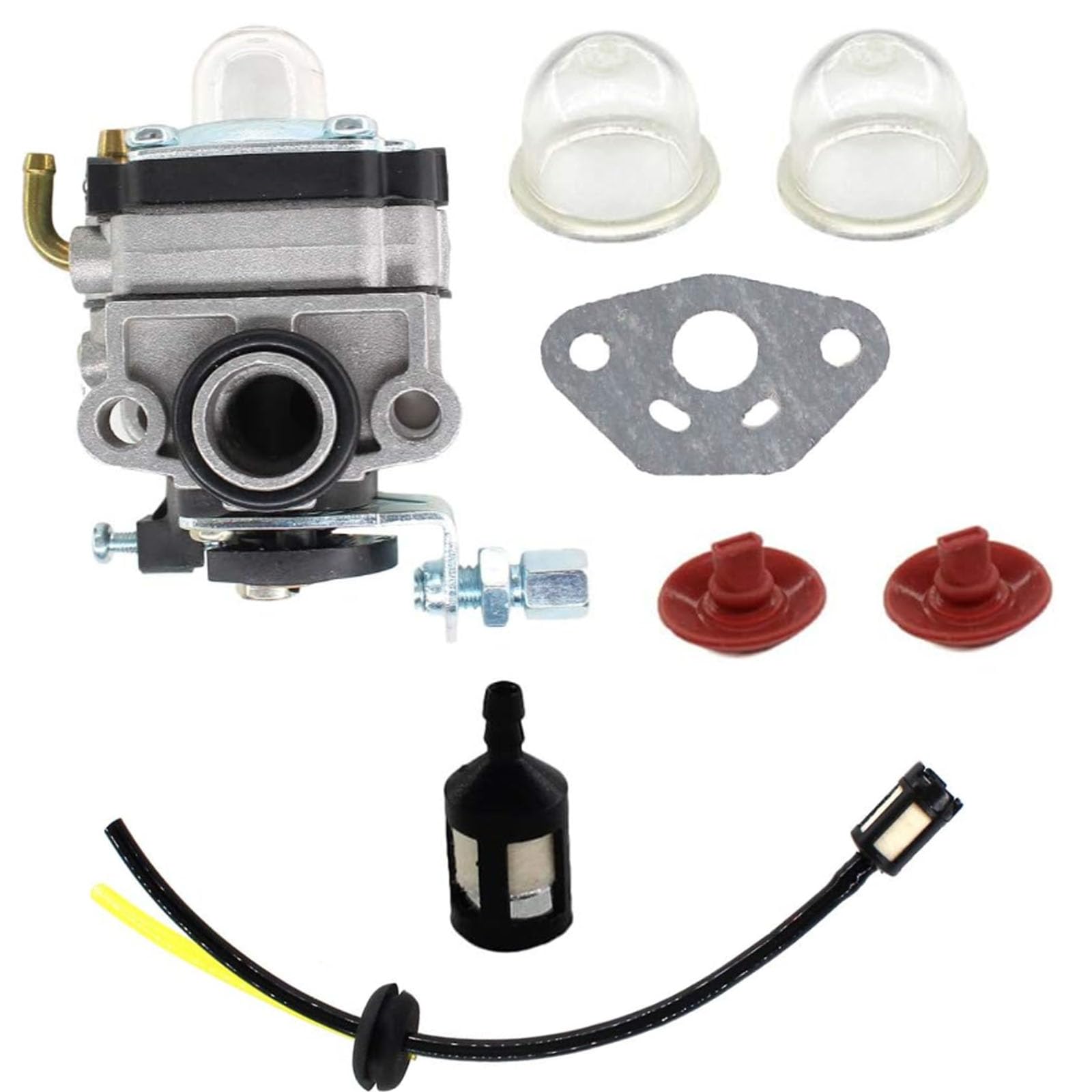 Kit de carburateur Kurihina compatible avec BHX2500CA pour souffleur Makita 24,5 cc Remplacement pour Makita 168641-9