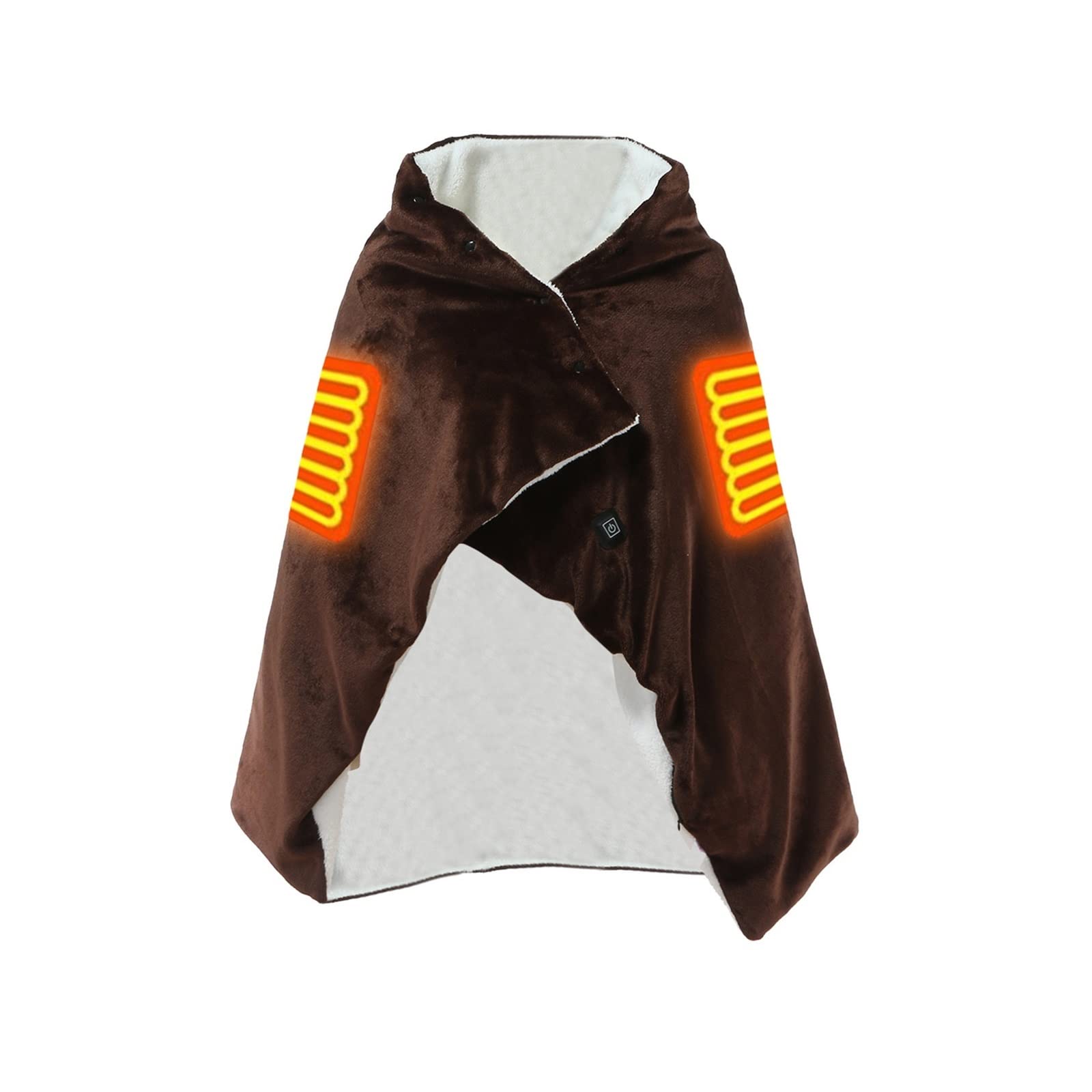 Coperta riscaldata elettrica USB Coperta riscaldata sulla Spalla Coperta elettrica con Protezione dal Freddo con impostazioni di Temperatura a 3 stadi Piccola Coperta elettrica scaldaletto