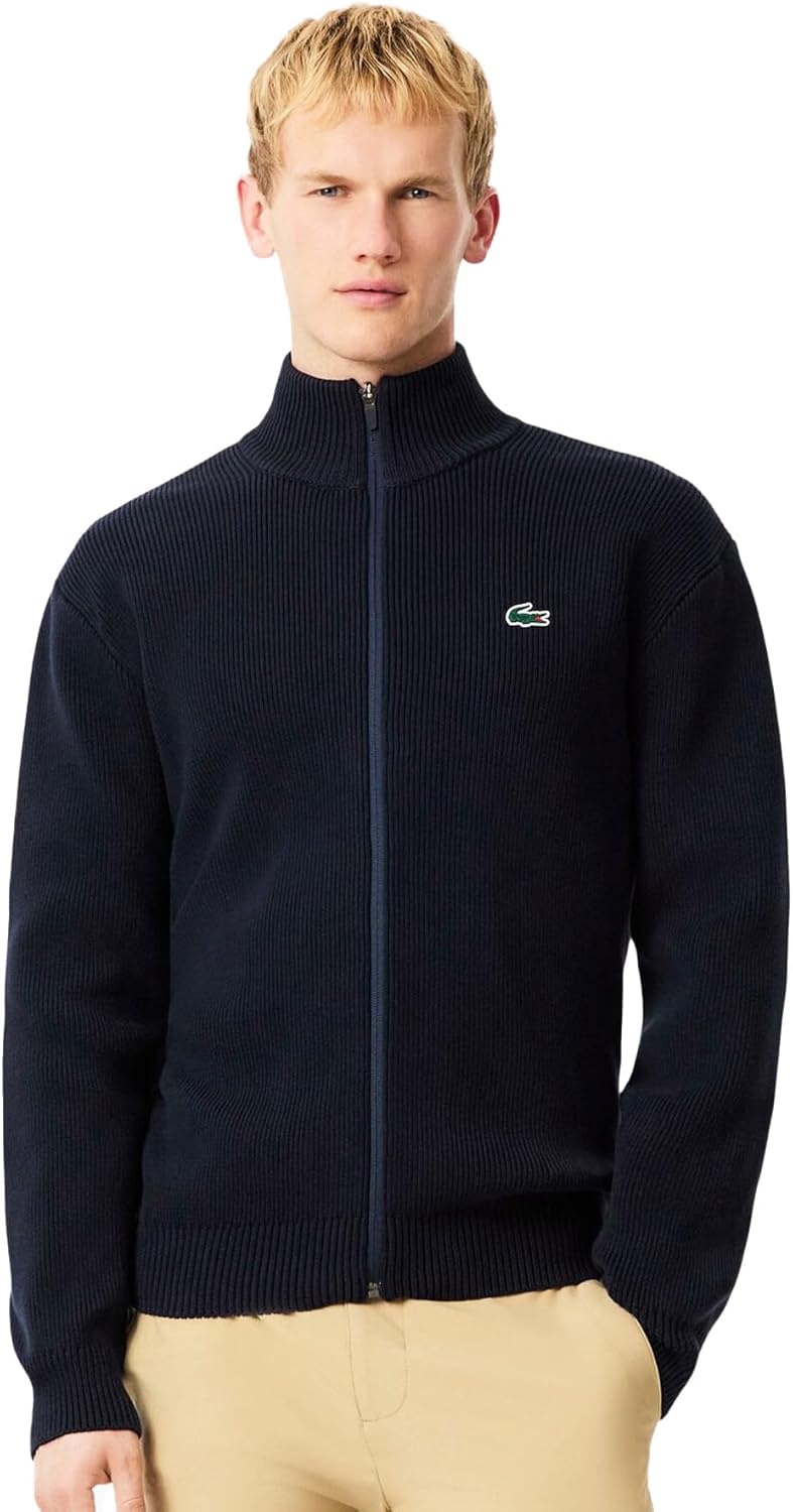 LACOSTE（ラコステ） セーター ニット コットンブレンドジップアップ