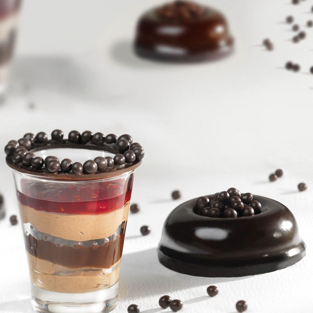 Callebaut Parkers Foodservice – Sachet de 800 g de perles croustillantes au chocolat noir pour desserts, crème glacée, pâtisseries et pâtisseries