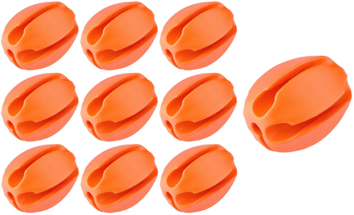 10Pcs Silicone Fishing Rod Holder Straps, 5 Hole Portable Fishing Rod Fixed Ball, Rubber Fishing Pole Clips Fly Fishing Accessories