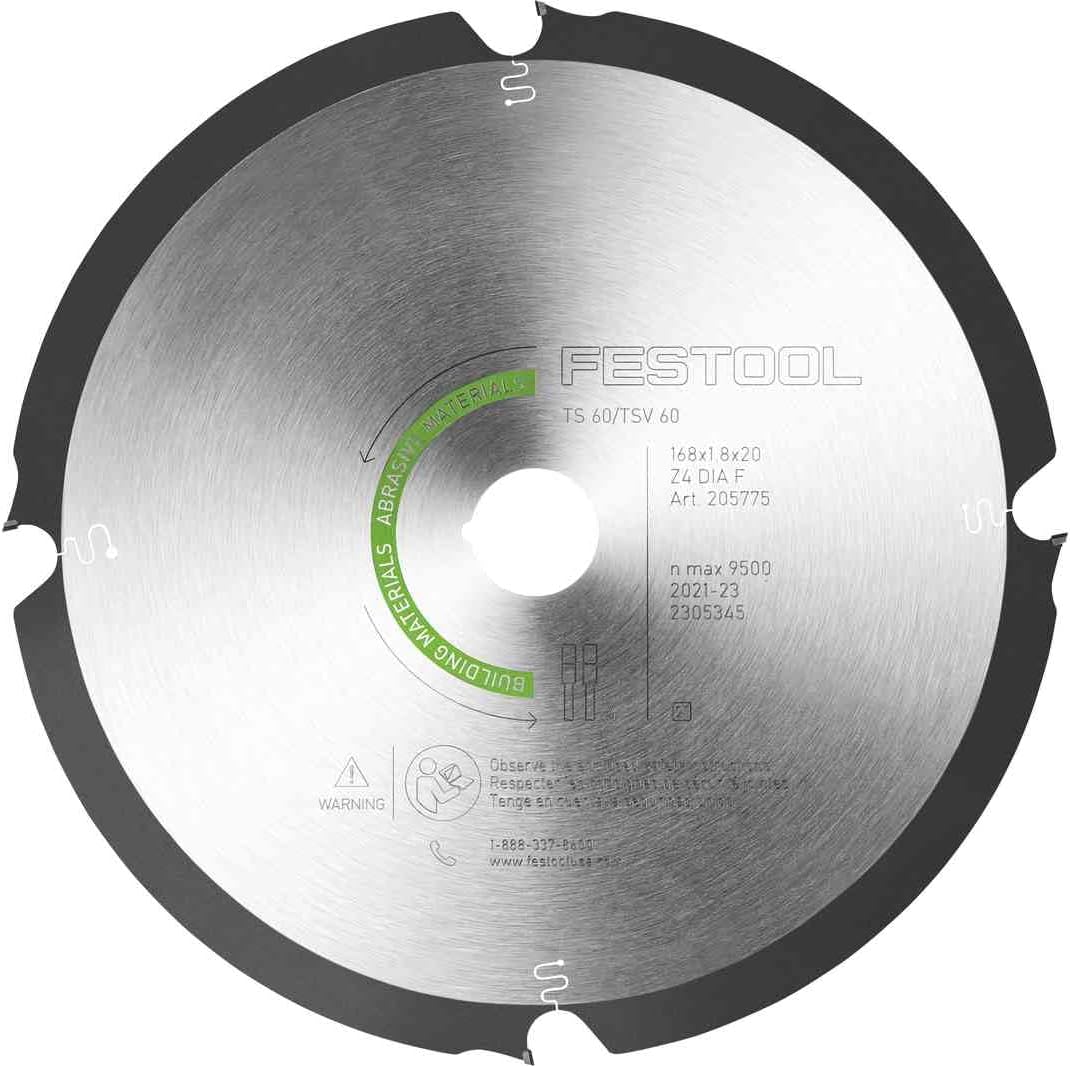 Festool Saw Blade Dia 168x1,8x20 F4 US