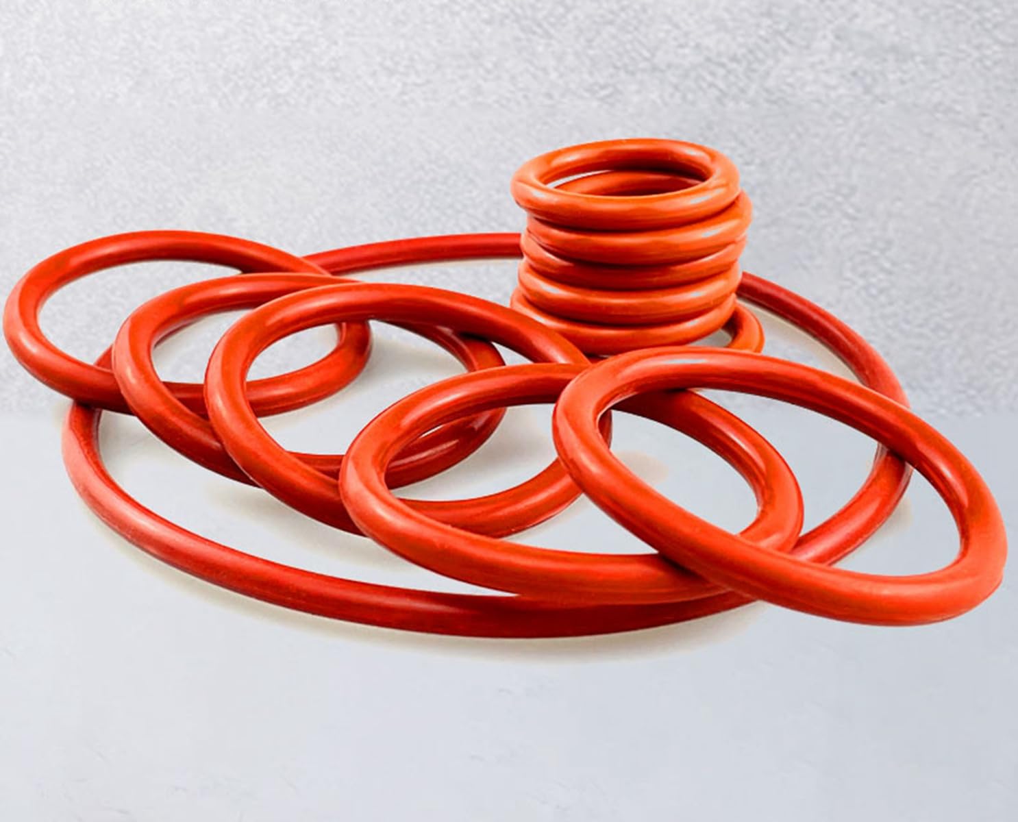 Lot De 5 Joints Toriques Rouges - 160x167x3,5 Mm, Caoutchouc Résistant -50°C à +200°C, Pour étanchéité Industrielle