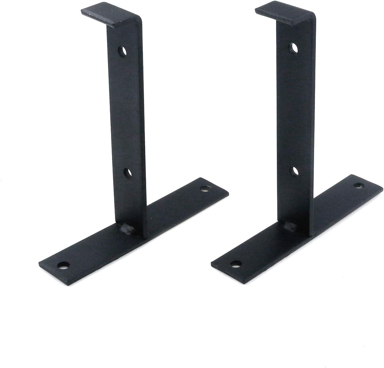 Coshar 4pcs 6-Inch Shelf Brackets Iron Rack Floating Shelf Brackets Wall Mounted Shelf Supports for Kitchen, Bathroom, Bedroom, Living Room