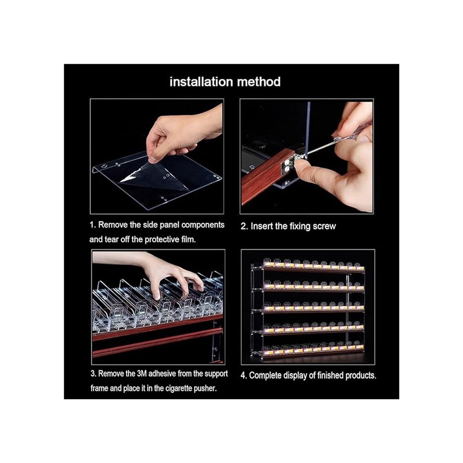 Scaffale da parete multistrato per negozi di alimentari – Armadio a mensola (38,5 x 29 x 20,6 cm) – Ideale per merchandising nized