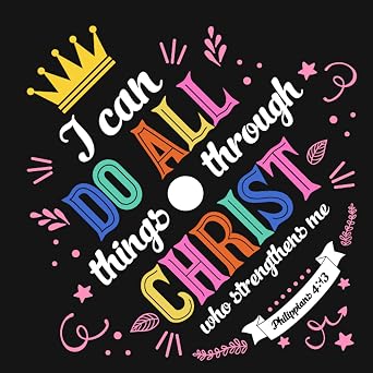 EarnedSwag I Can Do All Things Through Christ (2) Graduation Cap Topper