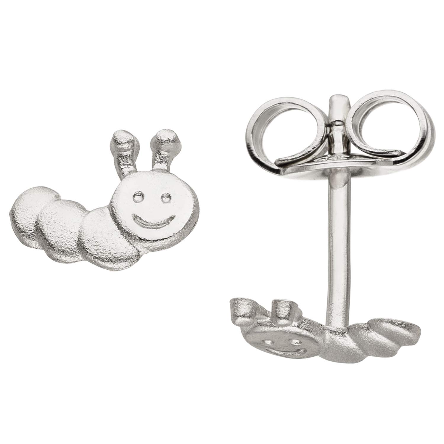 Jobo Kinder-Ohrstecker Raupe aus 925 Sterling Silber