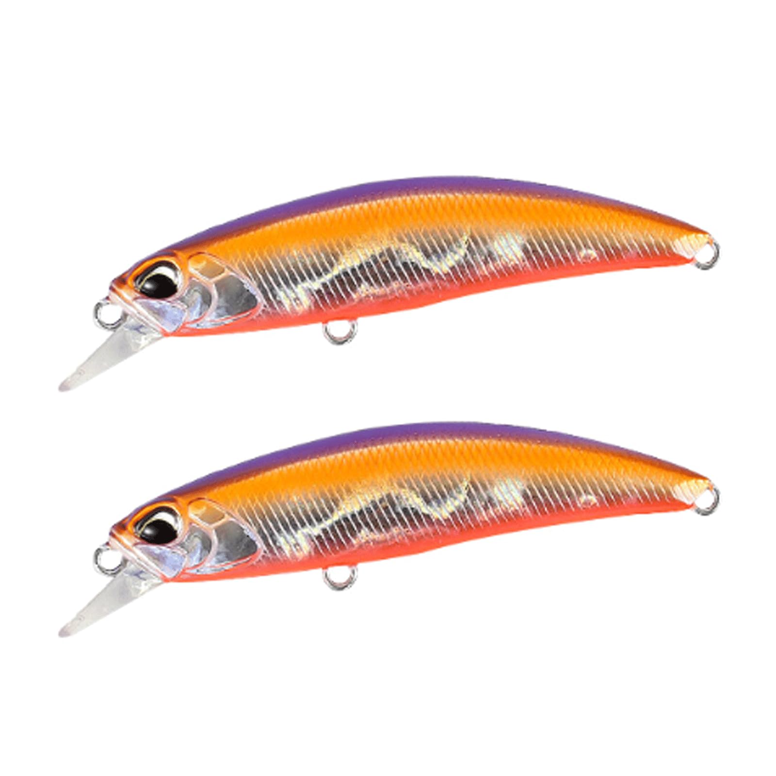 IvyLoutish Fishing Lure Bait 2 Pcs Mini Sinking Minnow Fishing Bait 60mm 6.5G Wobbler Bait Jerkbaits Peche Artificial Bait for Trout Bass Carp Fishing Fishing Tackle
