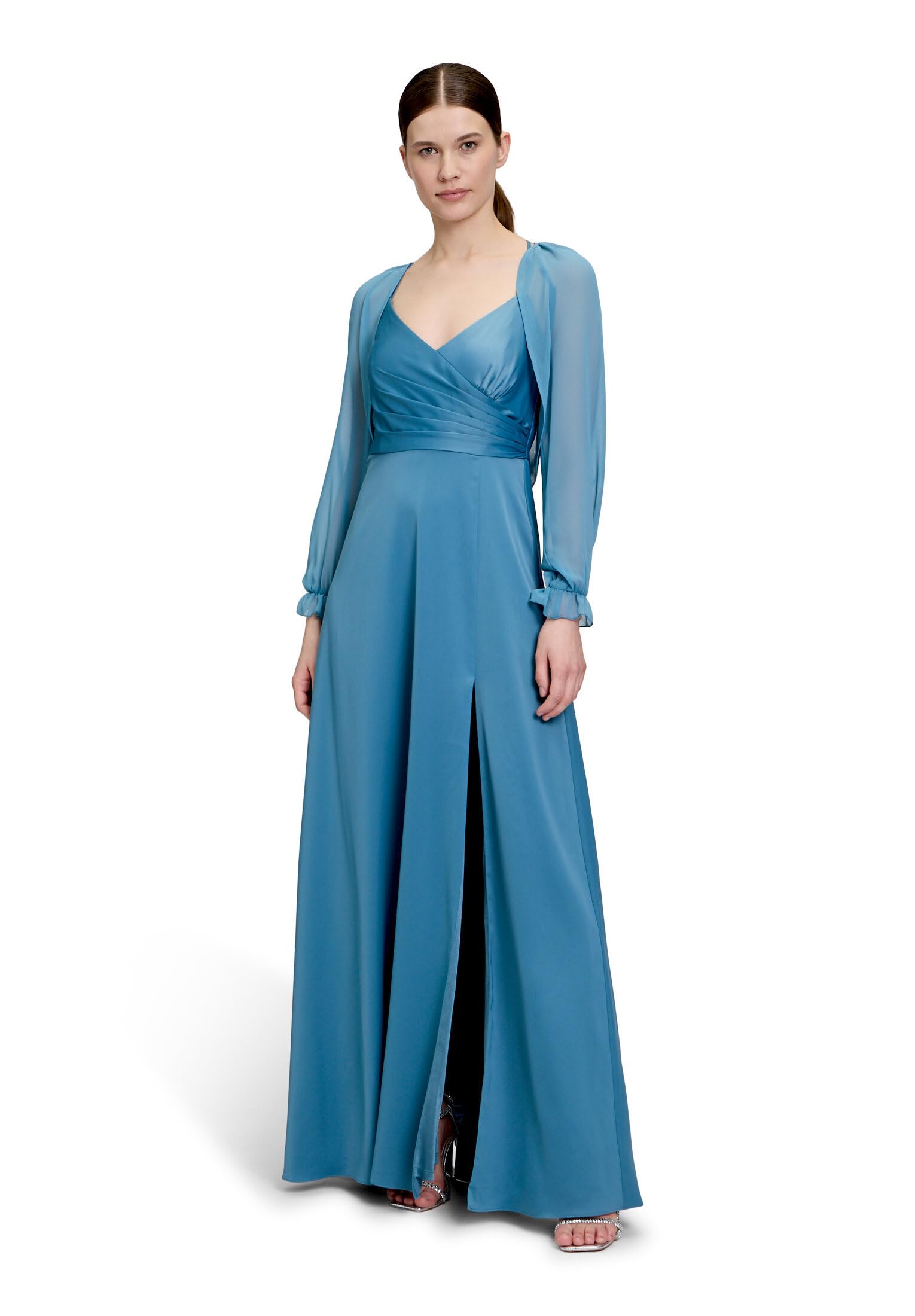 Vera Mont Damen Bolero-Jacke mit gekräuseltem Ausschnitt