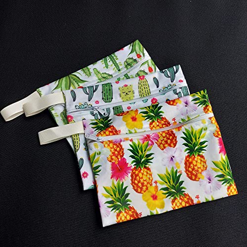 Image of 7PCS Pack Reusable Menstrual Pads Including 6PCS Cloth Sanitary Pads Mama Cloth Pad + 1PC Mini Wet Bag