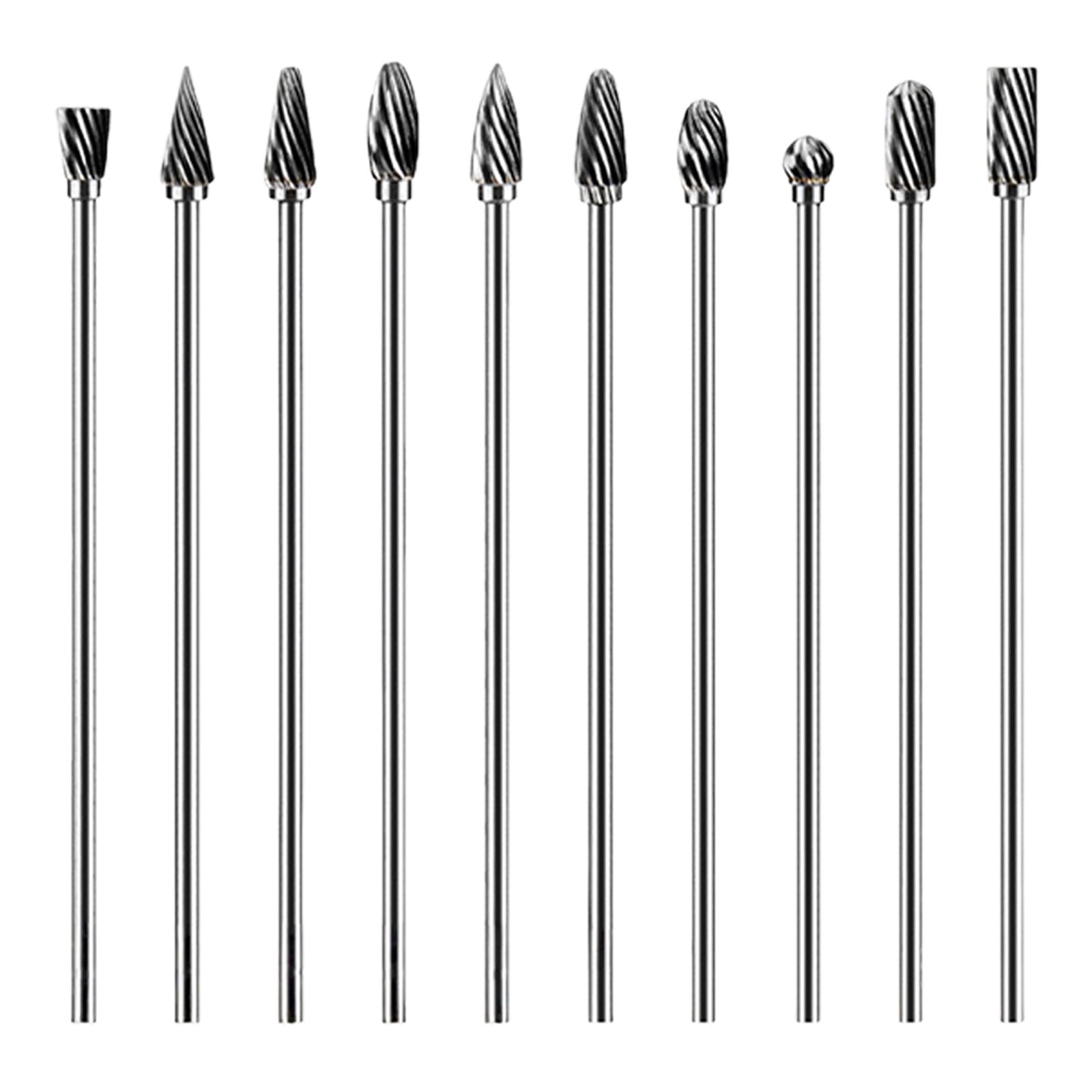 Industrial Alloy Rotary Tool Cylindrical Grinding Burr Fast Speed Metalworking Engraving Rotary Burr Wood Carving Files Set