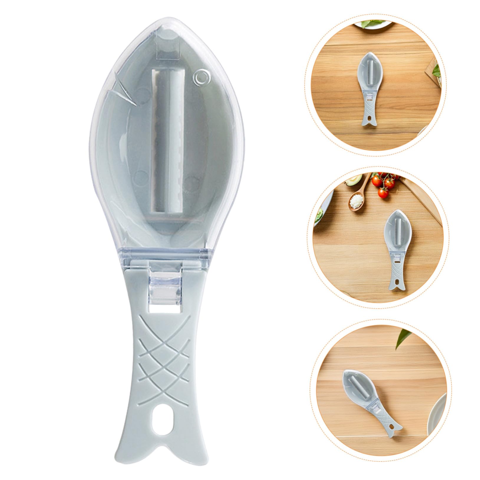 10pezzi Squamatore per Pesce Manuale Coperchio per Rimuovere Le Squame da Pesce Strumento per Pulizia per Cucina Casalinga e Ristorante