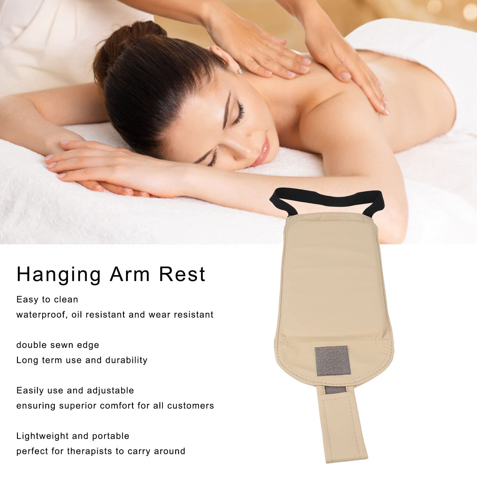 Massage Universal Armrest Arm Sling for Massage Table, Hanging Arm Rest Double Sewn Adjustable Armrest Hanging Massage Table Accessories