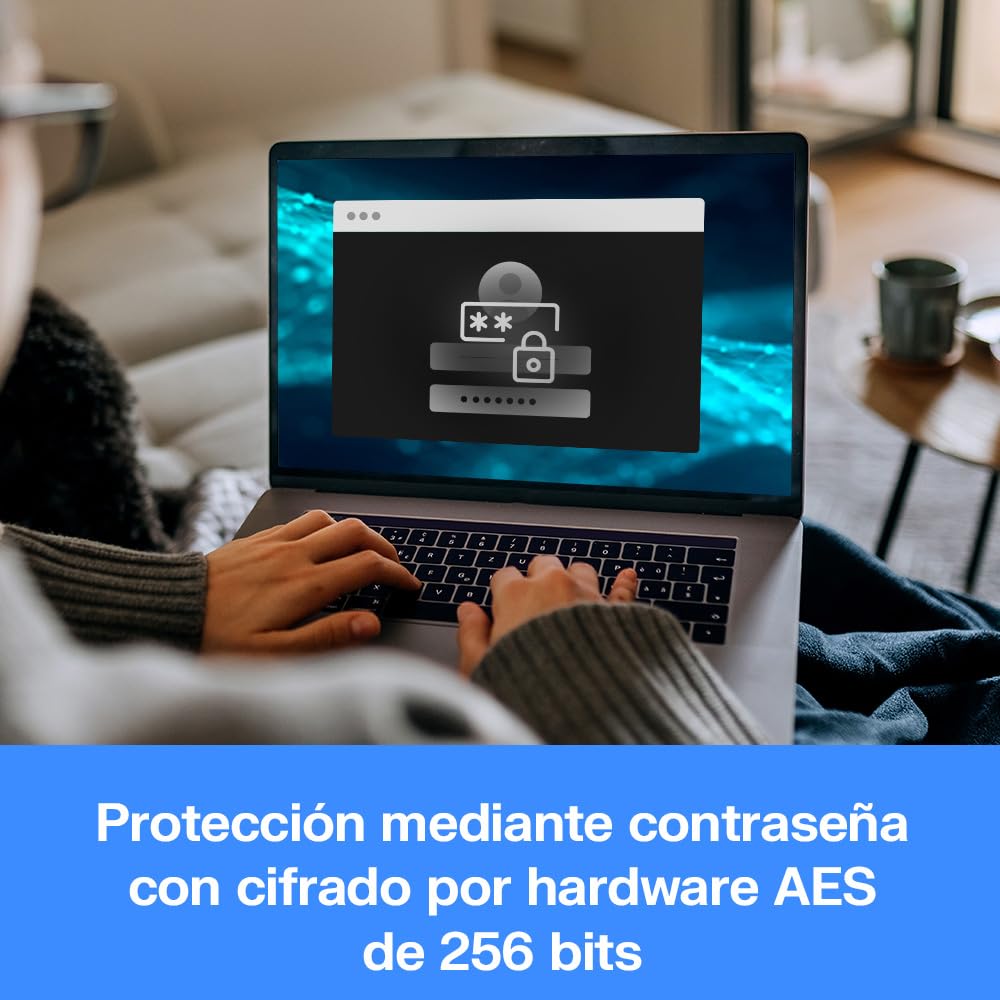 WD 2TBMy Passport Ultra Disco Duro Externo Portátil, USB-C, USB 3.2 Gen 1/USB 3.0, Copia de seguridad y protección con contraseña, Formateado para Windows, Azul