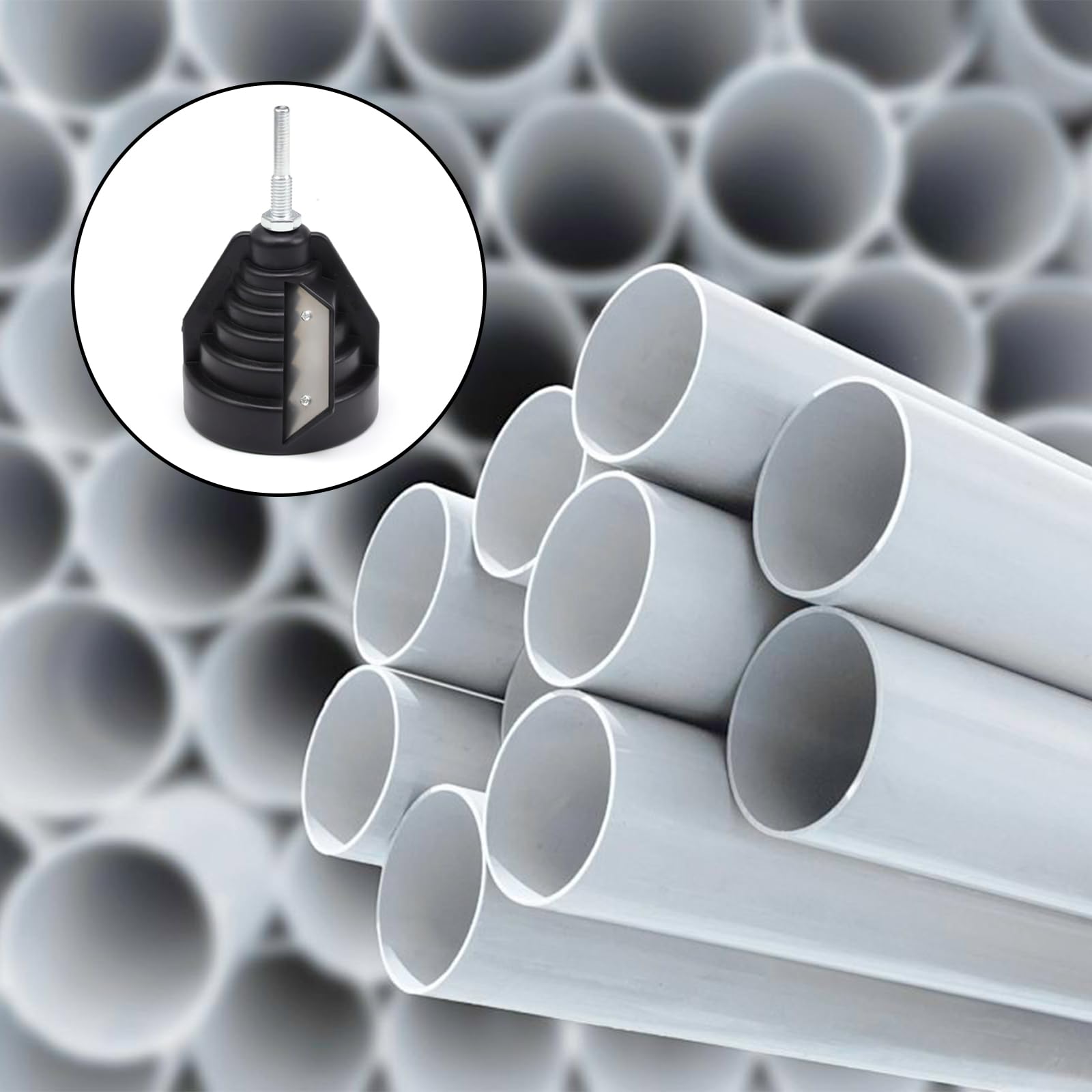 Sbavatore Per Tubi In Plastica 20-63 Mm – Attrezzo Manuale Per PVC, PE, PP, Con Lama Sostituibile E Impugnatura Ergonomica