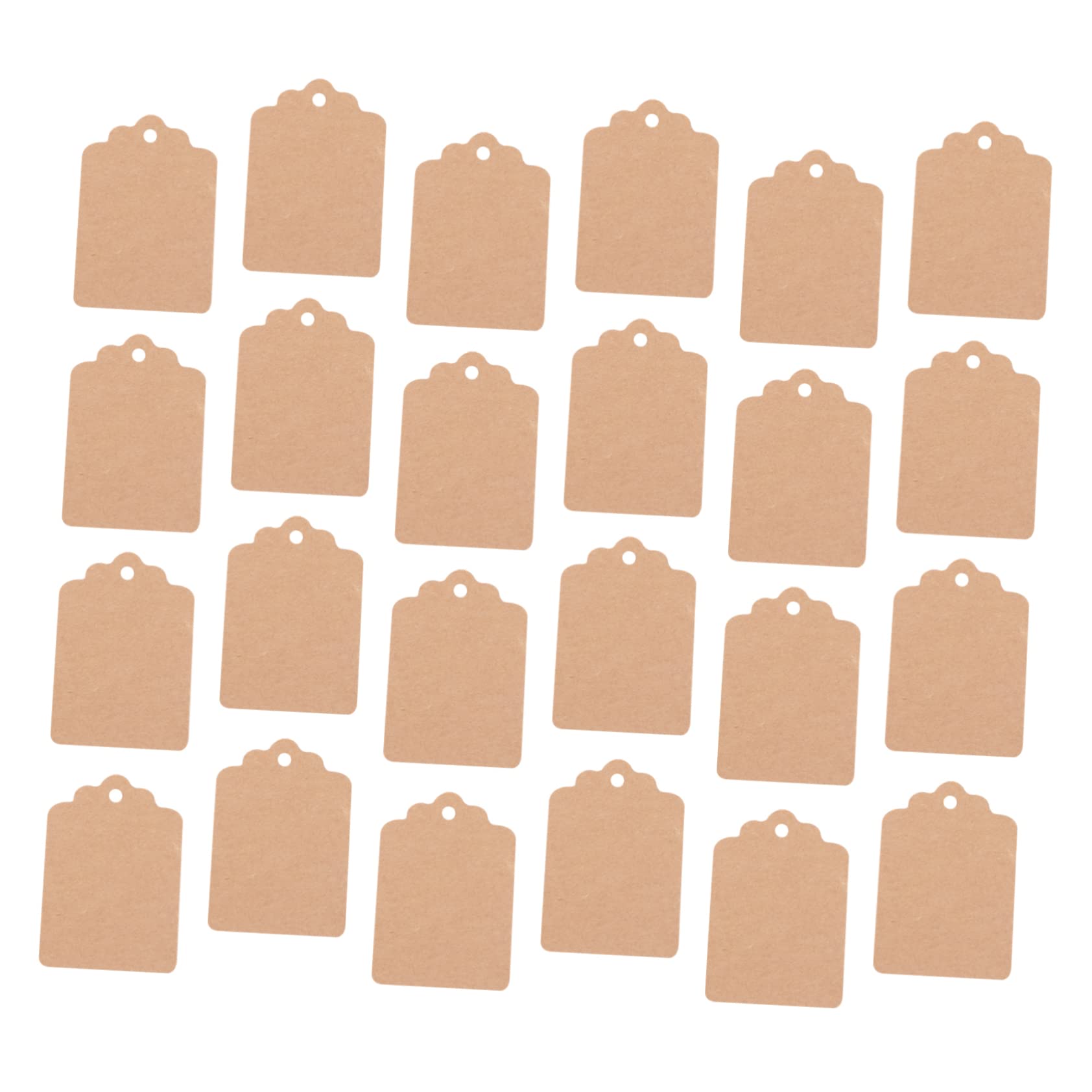 Etiquetas de Papel Kraft Lisas Nombre 1000 Piezas Beige