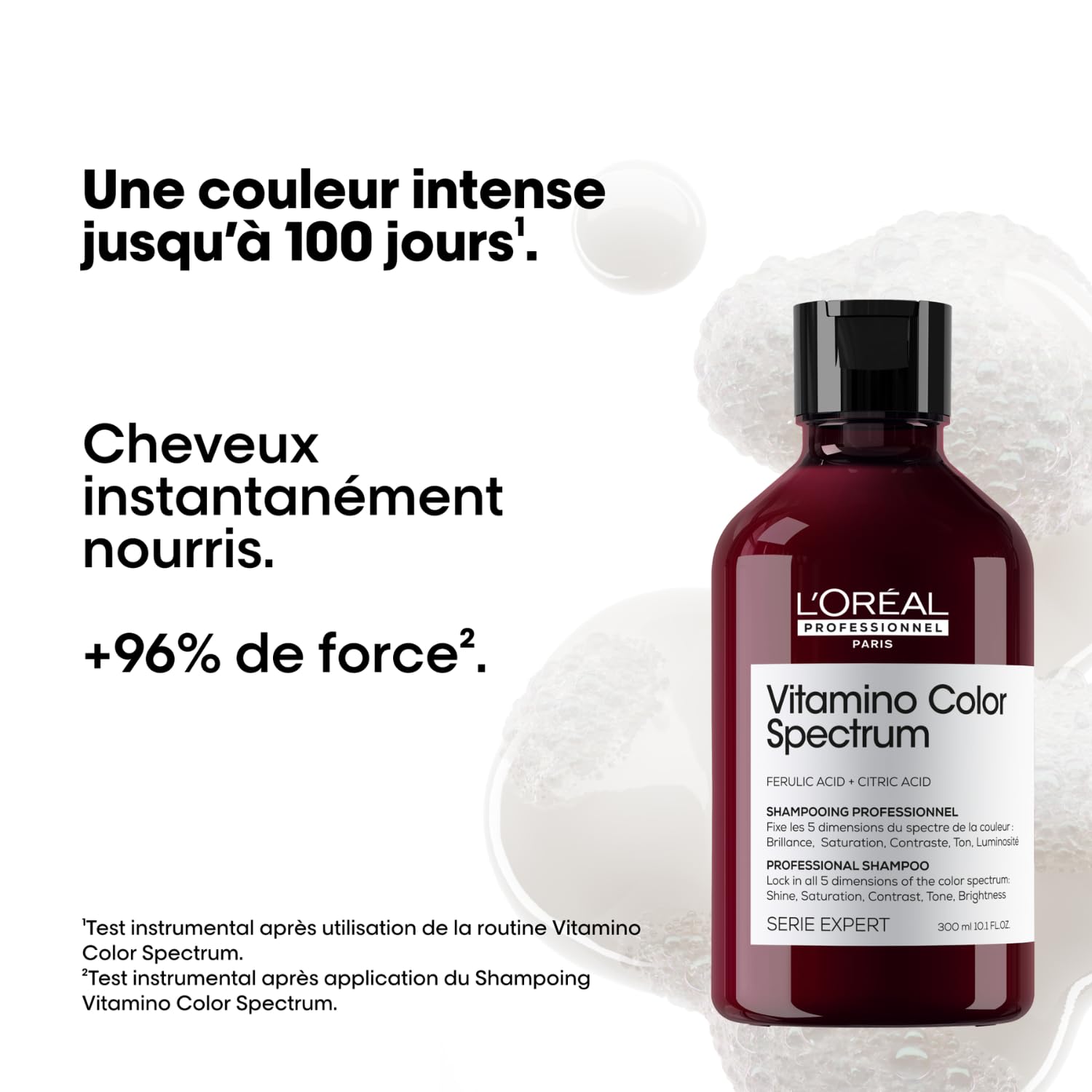 L'OREAL PROFESSIONNEL - Duo Shampoing Neutralisant Cheveux Blonds - Anti-Reflets Jaunes - Protège La Coloration Jusqu'À 100 Jours - Sans Sulfate - Série Expert Vitamino Color Spectrum.