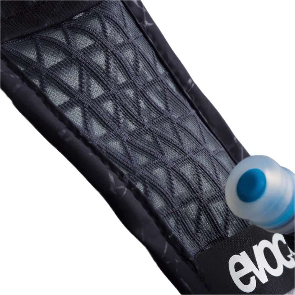 Zaino idratante EVOC HYDRO PRO ULTRA 1,5, zaino con sacca idrica da 1,5 l per l'uso in gara (vestibilità aderente al corpo, tasche facilmente accessibili, zaino riflettente), nero