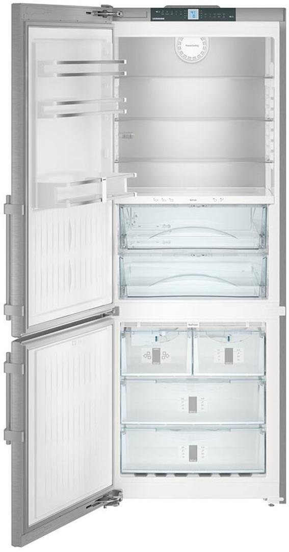 Cbs1661 30" Energy Star Rated Freestanding Left Hinge Bottom Freezer Refrigerator With 14.9 Cu. Ft. Total Capacity Biofresh And 3 Glass Refrigerator Shelves In Stainless Steel on Fridge.com - View 4