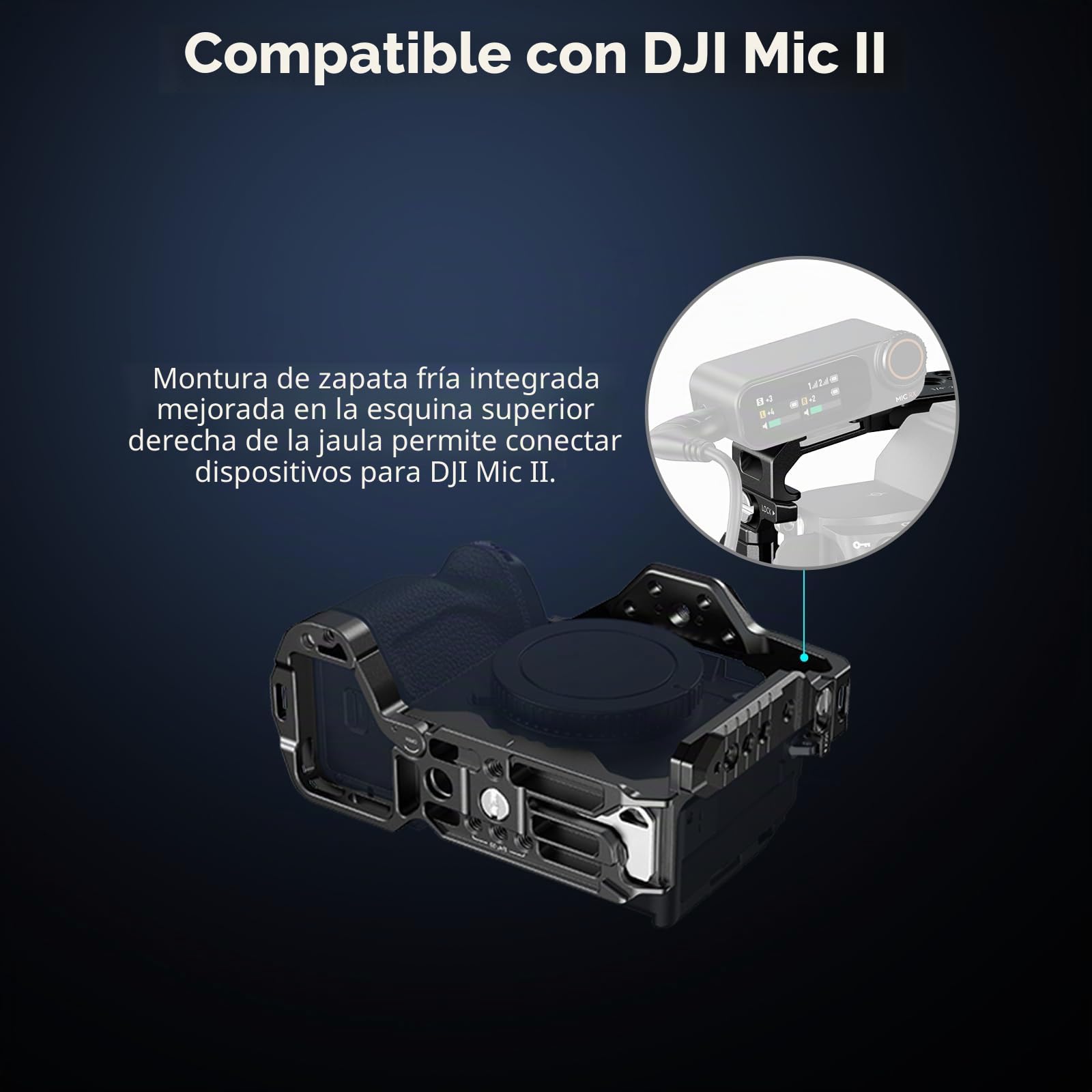 SMALLRIG Jaula de liberación rápida HawkLock para Sony Alpha 7R V/Alpha 7 IV/Alpha 7S III/Alpha 1/Alpha 7R IV/Alpha 7 V, Placa QR integrada para Arca, Zapatas frías (versión Mejorada) - 3667C
