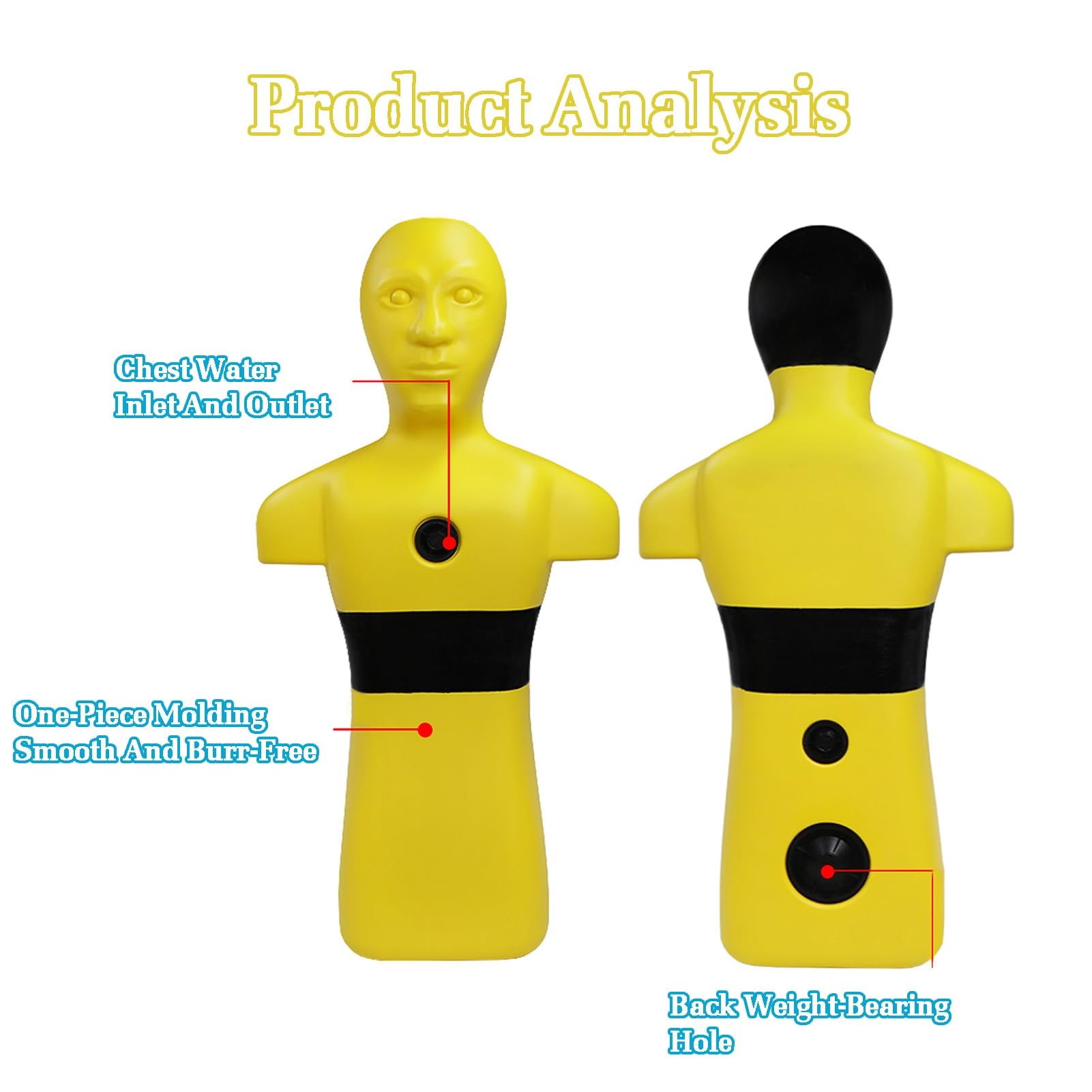 Chupete de entrenamiento de seguridad en el agua para prevención de ahogamientos, diseño de drenaje rápido para adolescentes y adultos