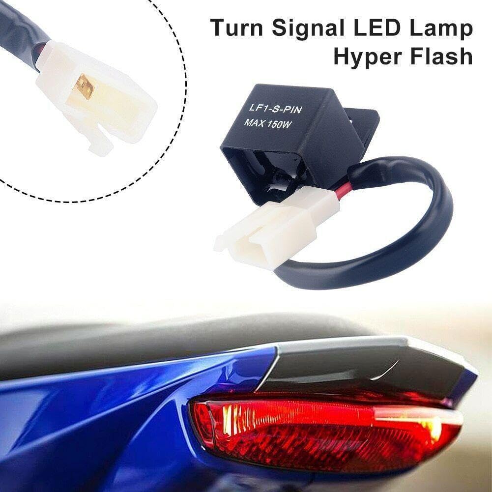 Relé Intermitente Compatible Con R1 R6 FZ1 Interruptor De Motocicleta Relé Indicador LED 2 Pines 12V Carga Intermitente Independiente(10PCS)
