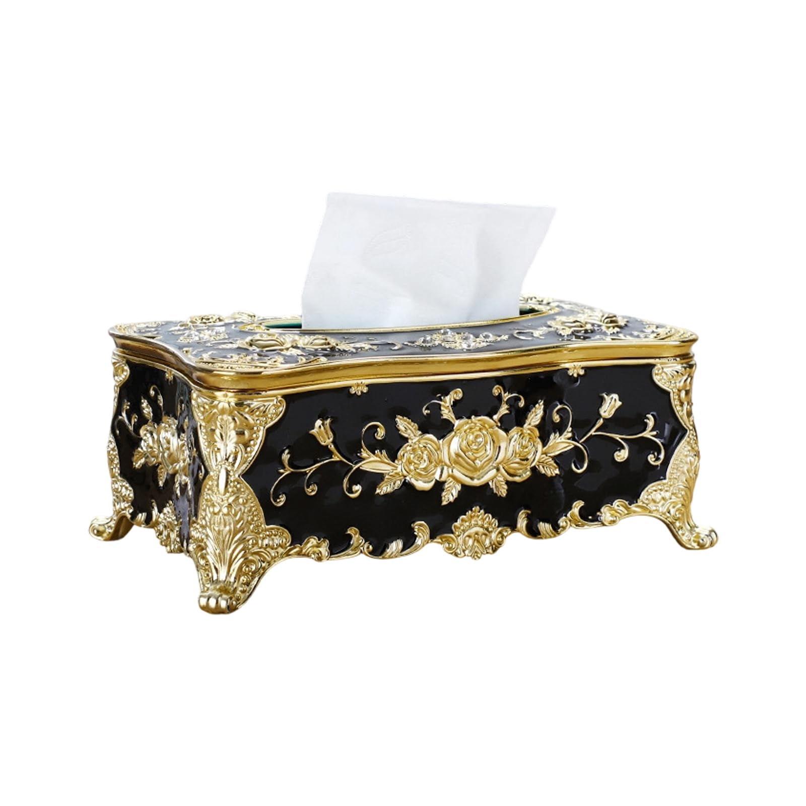 Decorative Napkin Holder with Coating Fit Standard Size Tissues for Any Room Tissue Box Cover