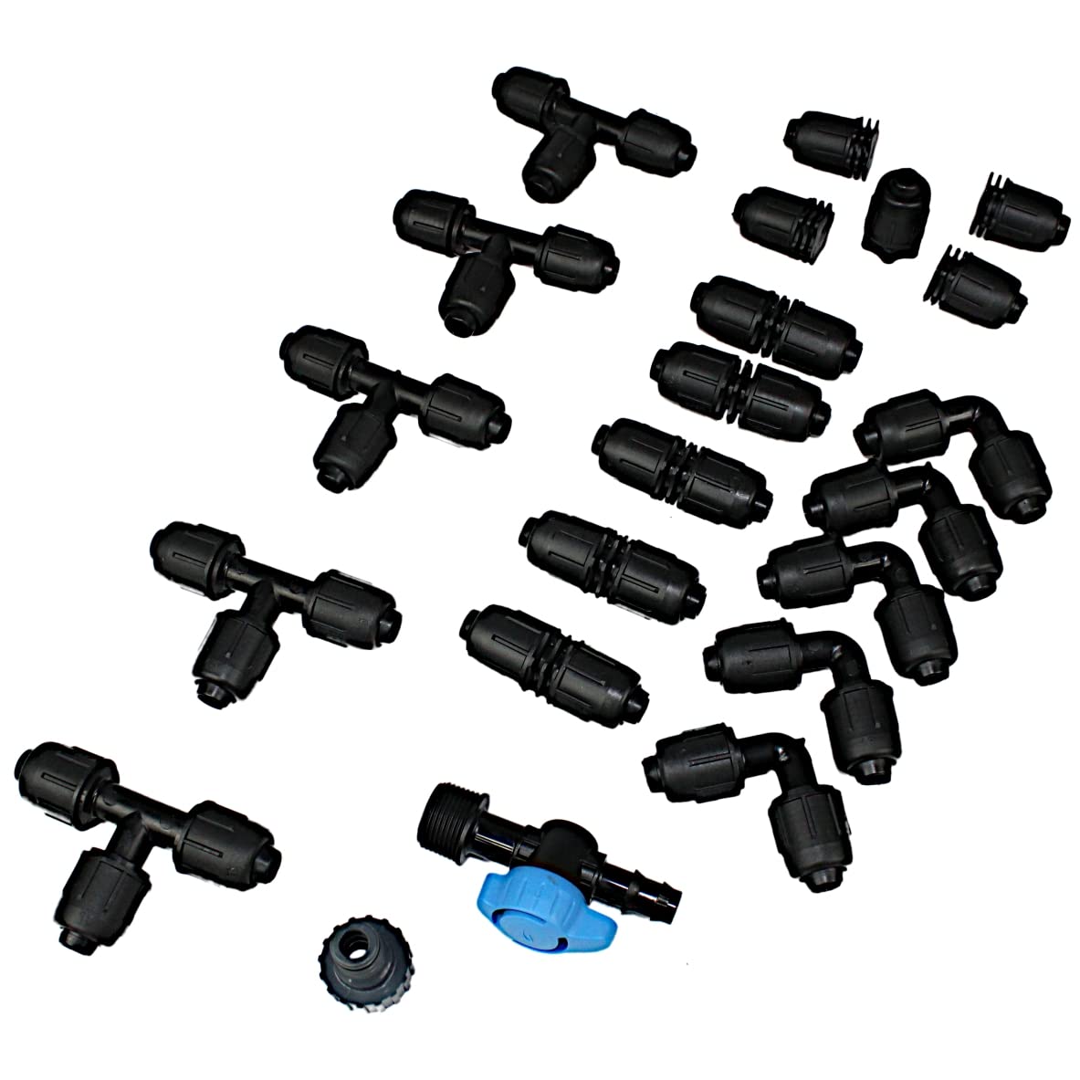 100lfm WATERMIL 16mm Tropfschlauch Perlschlauch Tropfrohr Bewässerungssystem mit Zubehör SET
