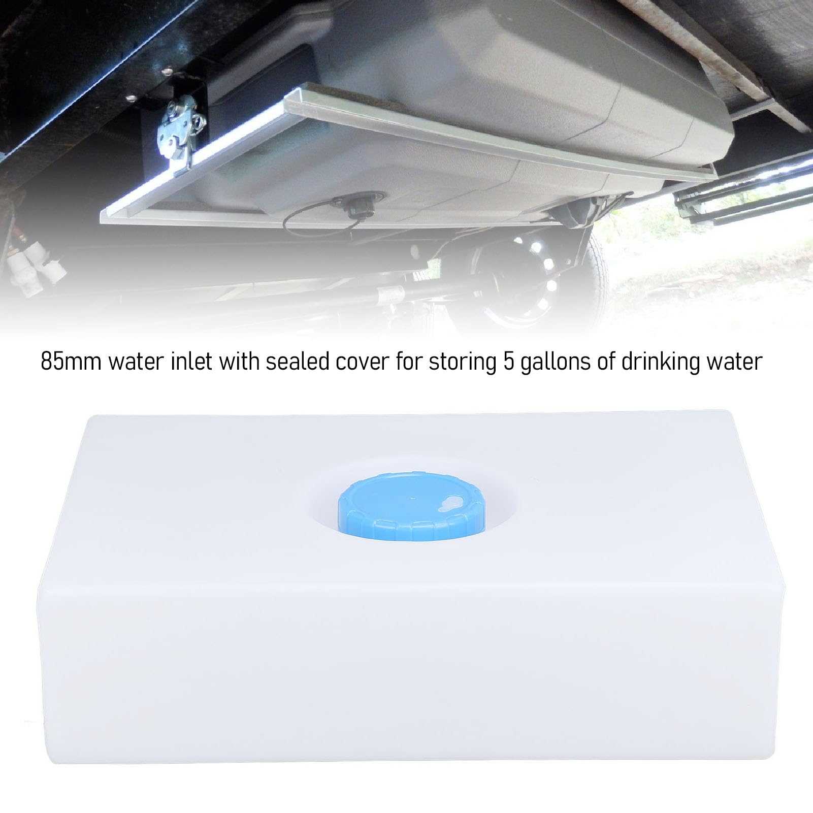 5 Gallon RV Water Tank 15.7x9.8x7.9in | LLDPE Square Water Storage Tank 5 Gallon RV Water Tank 15.7x9.8x7.9in | LLDPE Square Water Storage Tank
