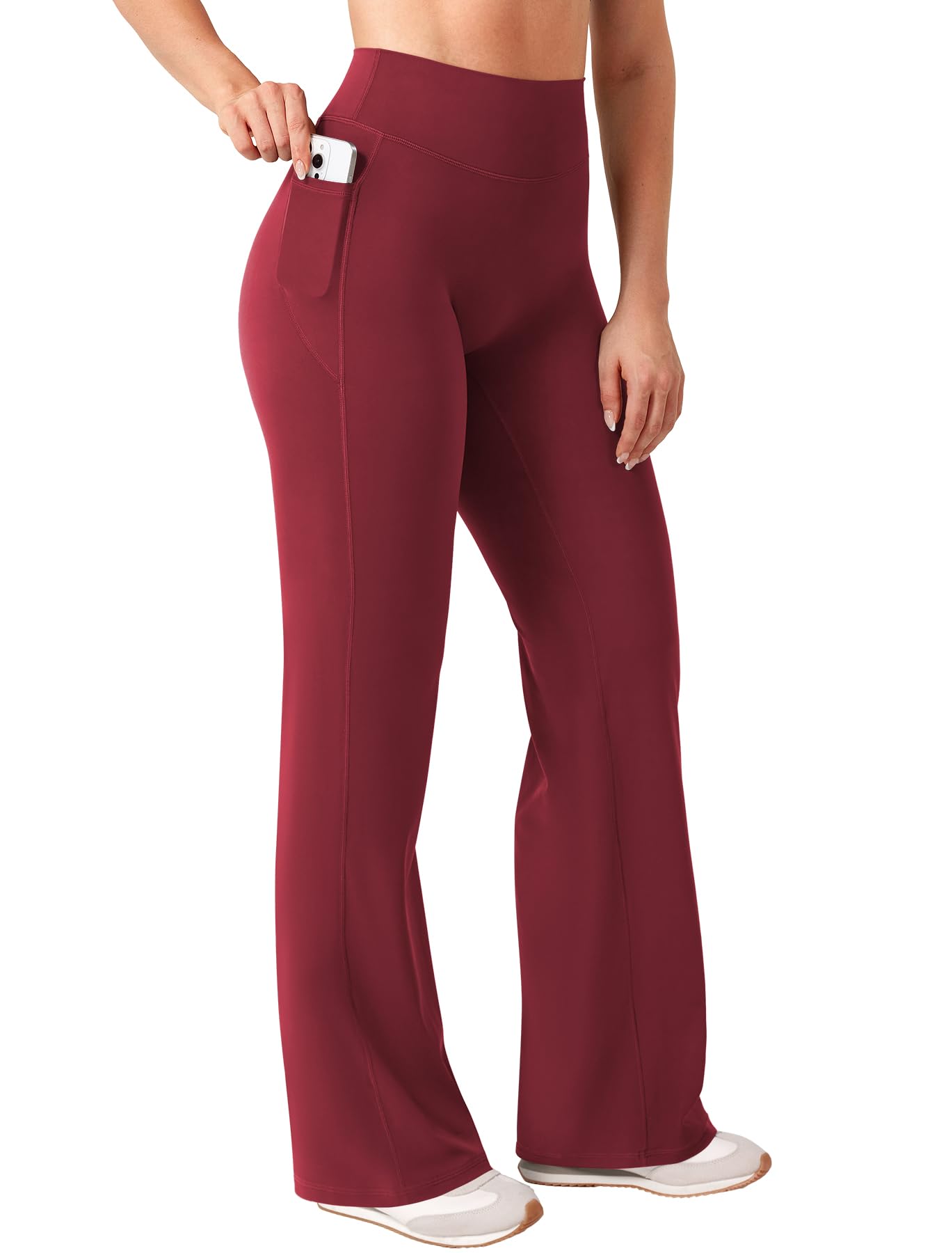 YEOREO Damen Sport Leggings Invisible Scrunch Butt Gym Leggings | Hoch Taille,Yoga Legging,Booty,Workout Leggings,Booty Lifting,Push Up,Gym,Sporthose