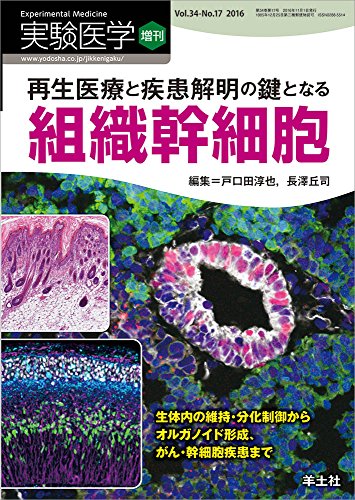 実験医学増刊 Vol.34 No.17 再生医療と疾患解明の鍵となる組織幹細胞〜生体内の維持・分化制御からオルガノイド形成、がん・幹細胞疾患まで