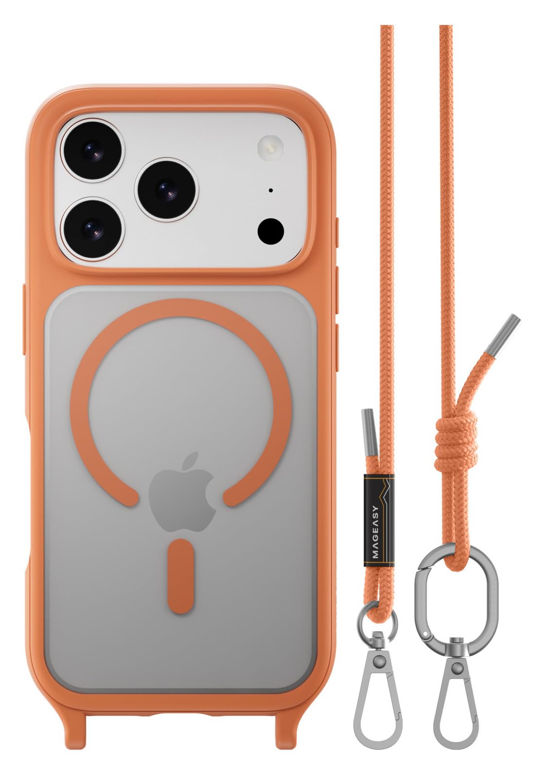 【MagEasy】 iPhone 17 Pro 対応 ケース クリア ショルダー MAGEASY iPhone 17 Pro ケース ショルダー ストラップ 付き