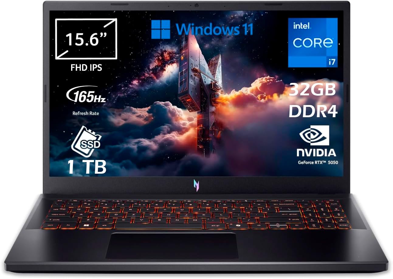 gaming notebook acer nitro v 15 165hz 32gb ram 1tb ssd