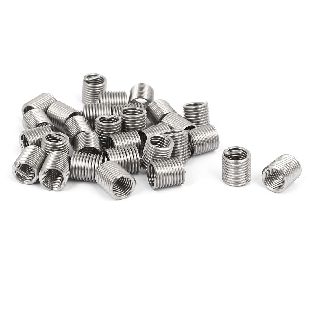 Kit De 30 Inserts Filetés HELICOIL M8x1.25mm En Acier Inoxydable 304, Longueur 11mm, Pour Réparation De Filets