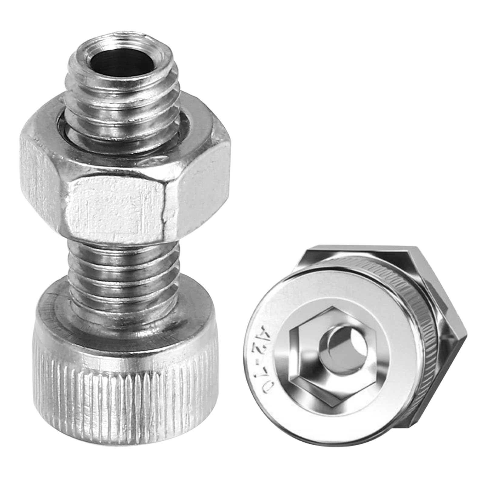 PATIKIL M8x20mm 304 Stainless Steel Hollow Bolt