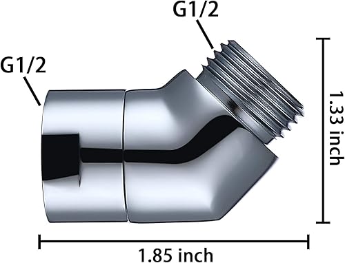 Miniatura 4 de Adaptador de codo de ducha de mano, adaptador de codo de cabezal de ducha (135 grados)