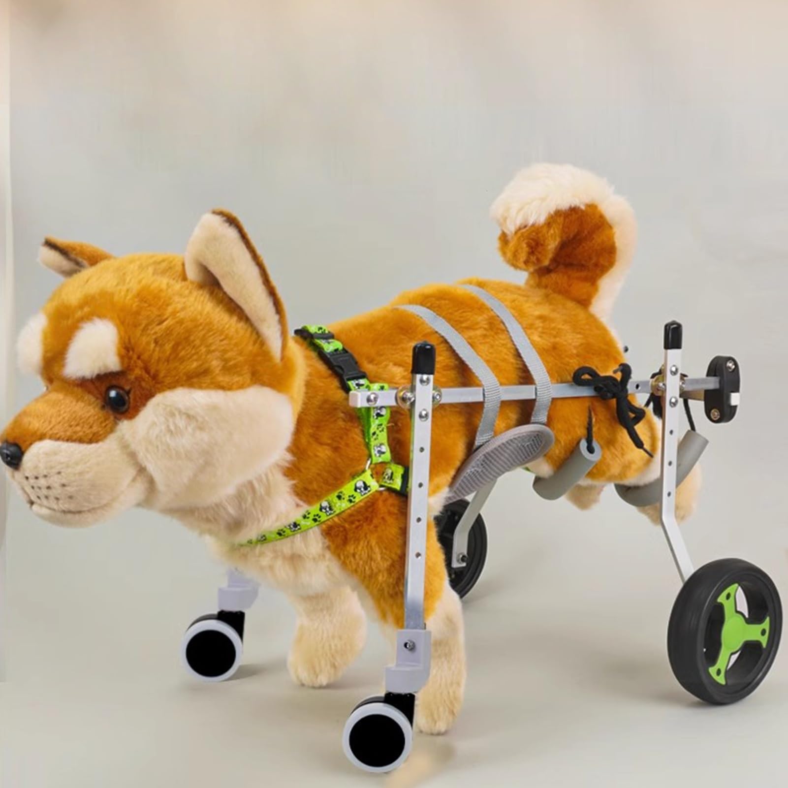 Carrozzina per Cani con Supporto Completo - Carrello Regolabile per Cuccioli con Ruote Anteriori e Posteriori per Cani deboli, ausilio per la Mobilità di Animali Domestici feriti, Carrozzina