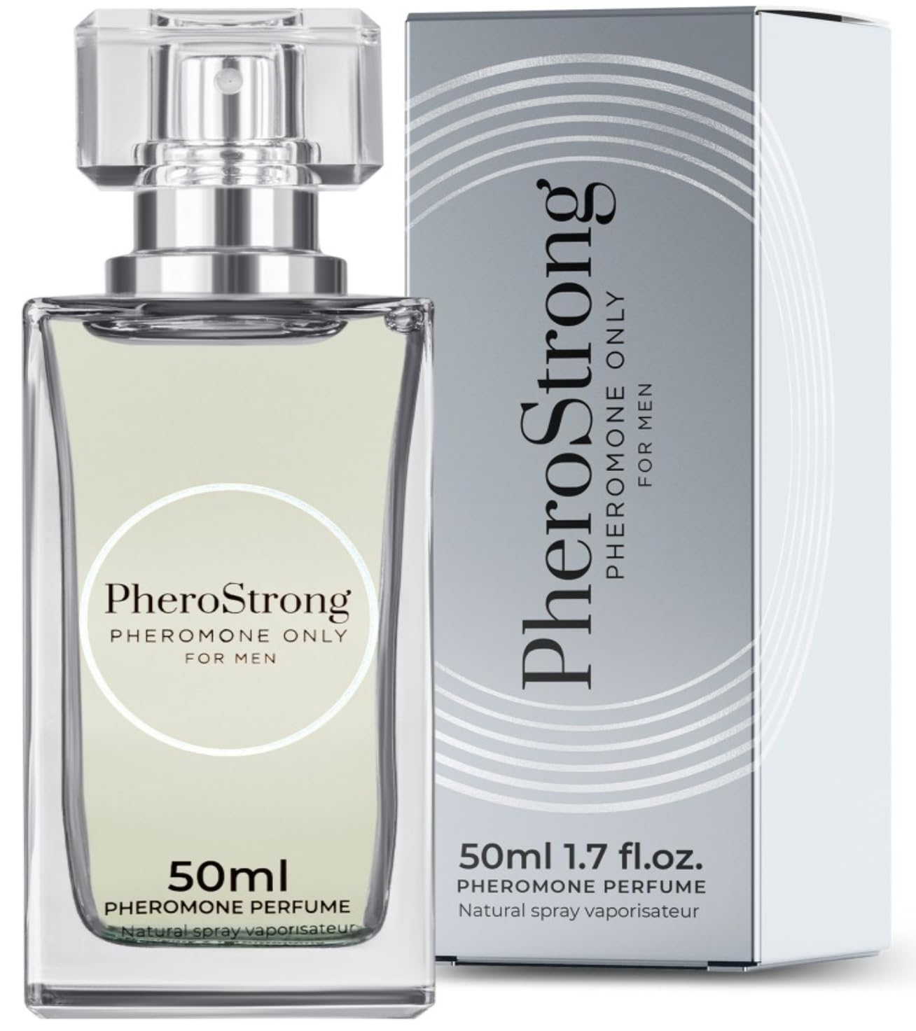 PheroStrong Pheromone Only for Men - Extra Strong Sex Pheromones Perfume - Pour Homme Phéromones Parfums de Séduction Attire les Femmes, Pheromone Perfume Cologne, Attracts Women, 50 ML