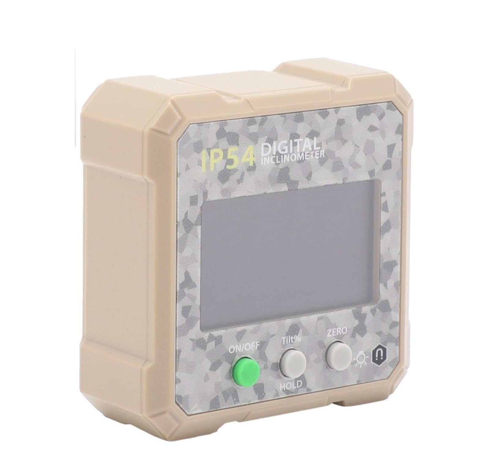 Bnvewr Khaki Digital Angle Finder, Digital Inclinometer Protractor 4X90 Degree Magnetic Level Gauge Ip54 Waterproof Angle Finder With Lcd Display,Inclinometer(Khaki)