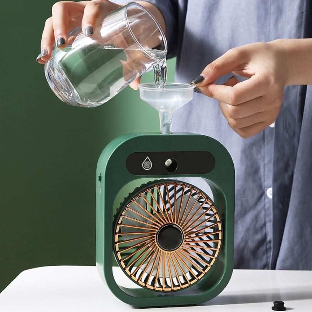 Portable USB Cooling Device With In Humidifier And 3 Stage Adjustment For Home Office