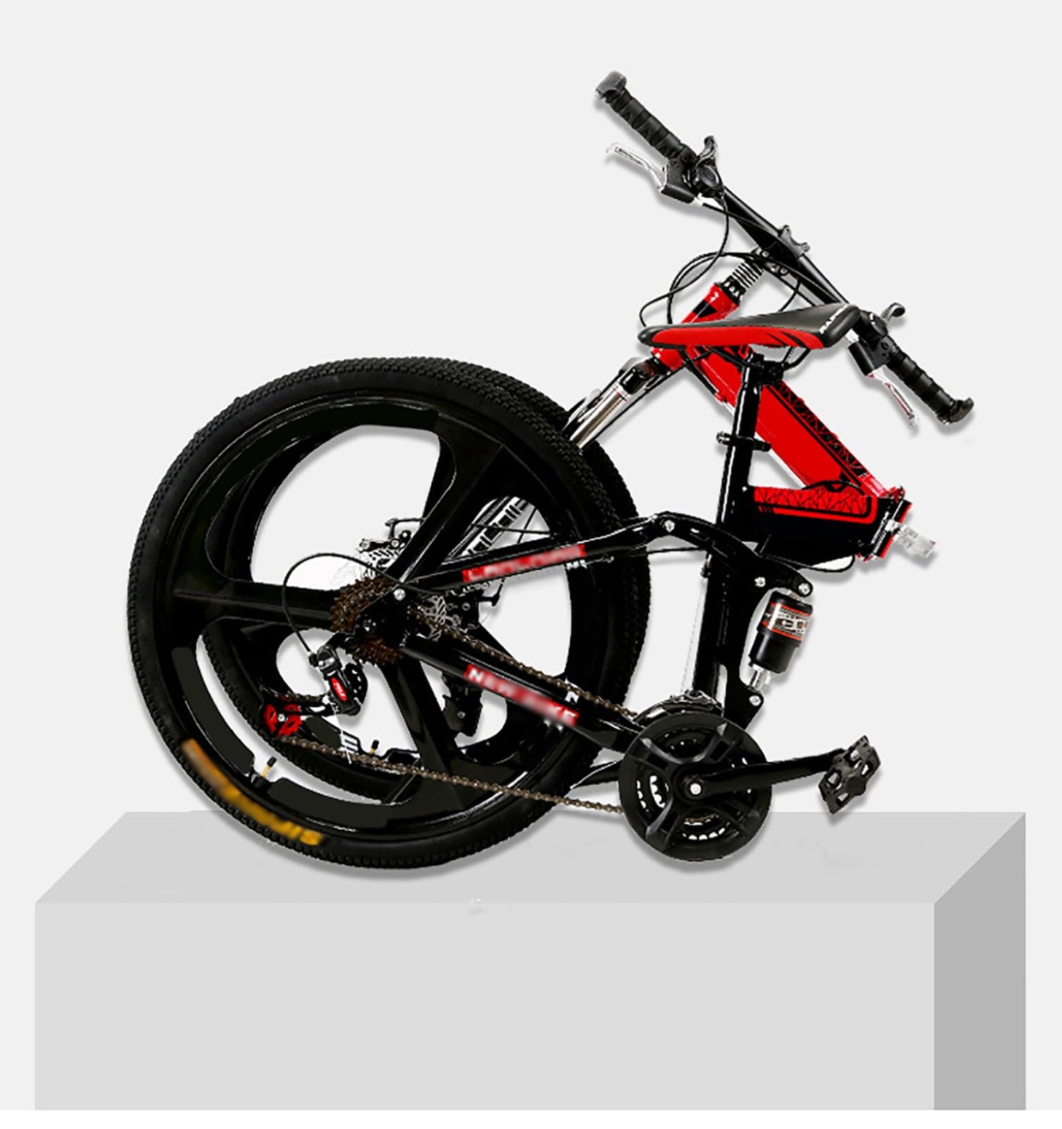 26 Zoll 21-Gang-Klapp-Mountainbike, Tragbares Klapprad, Klapprad Für Erwachsene, MTB-Fahrrad Für Männer Und Frauen, Leichter Rahmen Aus Kohlenstoffstahl A,26 inches Everything Else