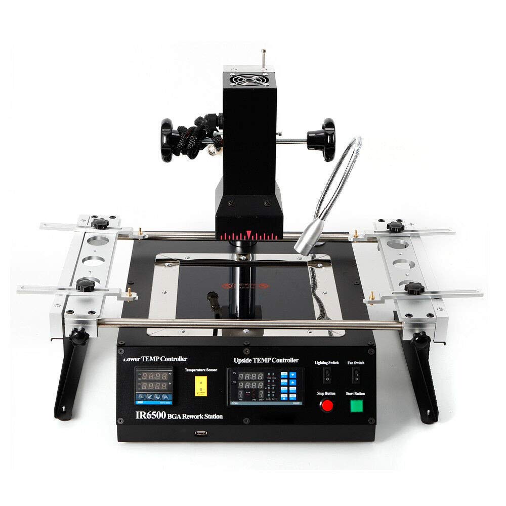 Infrared BGA Rework Station, 1250W IR6500 Hot Air Infrared Welding Machine SMD Soldering Reballing Welder Reflow Station Welder for Xbox360 PS3